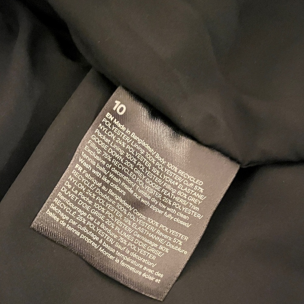 Lululemon Wunder Puff Cropped 600-Fill Down Jacket Size 10 - Picture 9 of 12